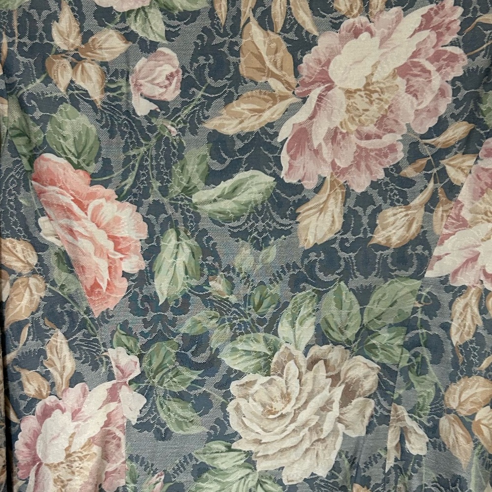 Vintage JESSICA MCCLINTOCK floral amd lace with pearls fitted blaser top size 10 - Picture 5 of 7